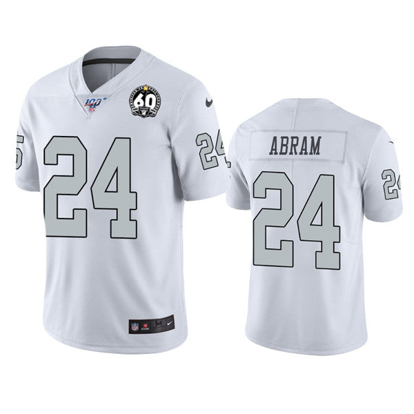 Johnathan Abram Las Vegas Raiders white Color Rush jersey