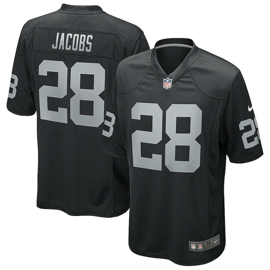 Josh Jacobs Las Vegas Raiders black Game jersey