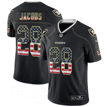 Josh Jacobs Las Vegas Raiders black Color Rush jersey