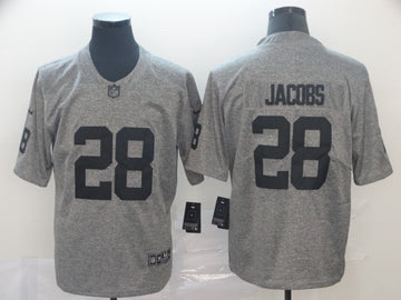 Josh Jacobs Las Vegas Raiders grey jersey