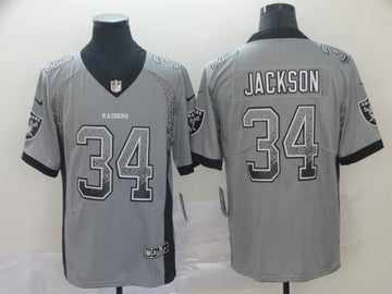 Bo Jackson Las Vegas Raiders gray Color Rush jersey