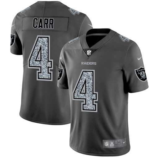 Derek Carr Las Vegas Raiders gray Fashion Static jersey