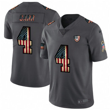 Derek Carr Las Vegas Raiders grey Salute To Service jersey