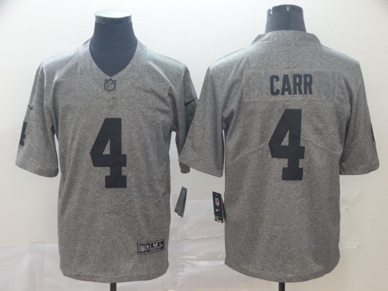 Derek Carr Las Vegas Raiders grey jersey