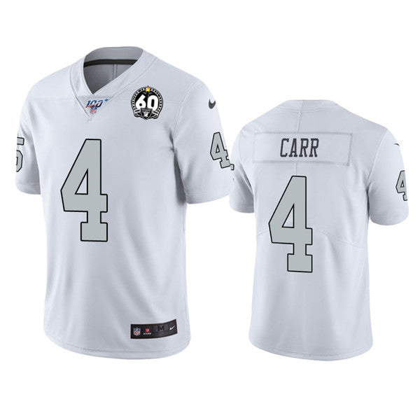 Derek Carr Las Vegas Raiders white Color Rush jersey