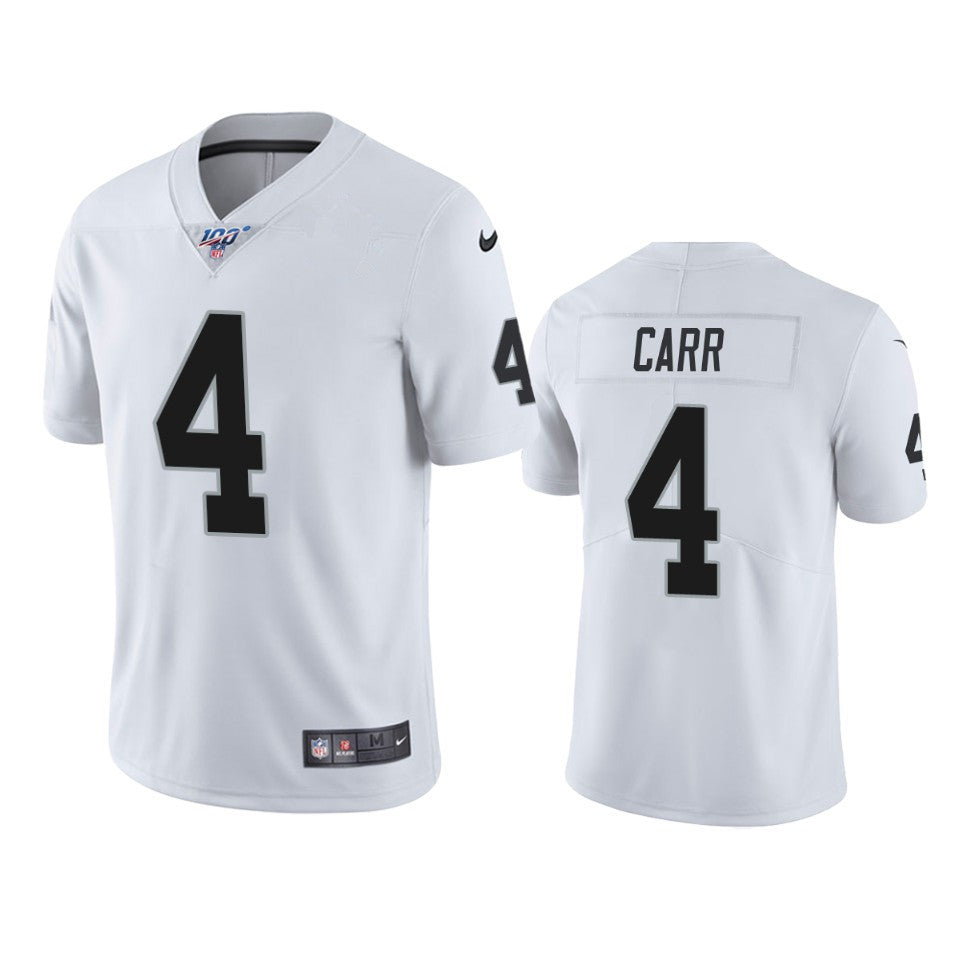 Derek Carr Las Vegas Raiders white jersey