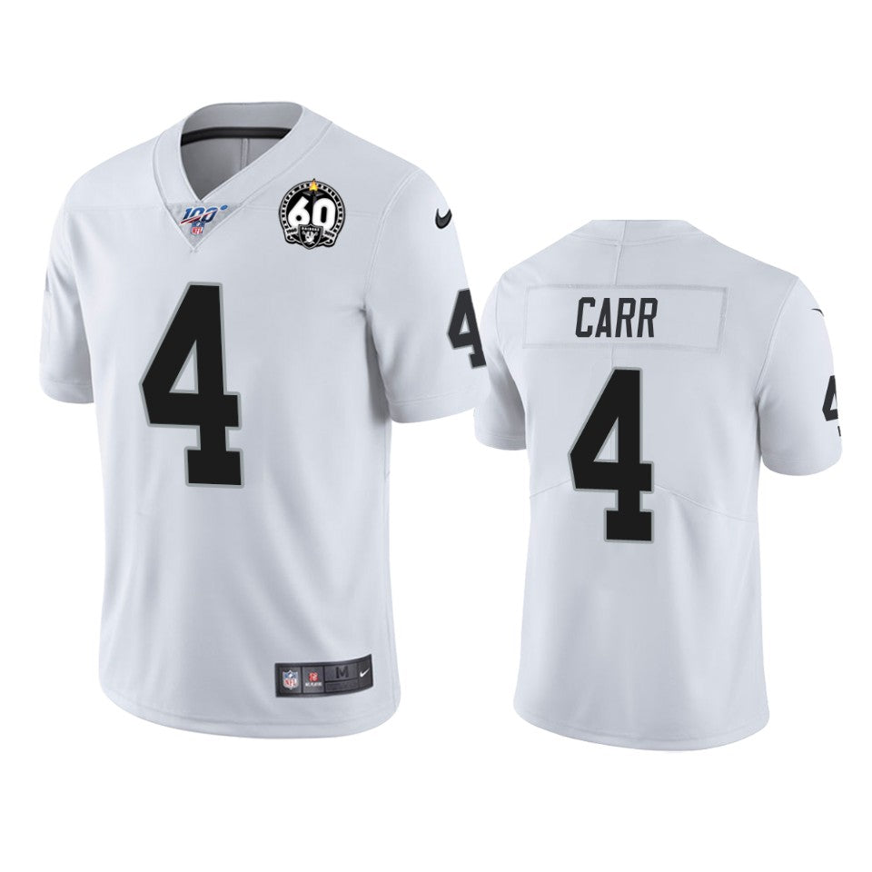 Derek Carr Las Vegas Raiders white jersey