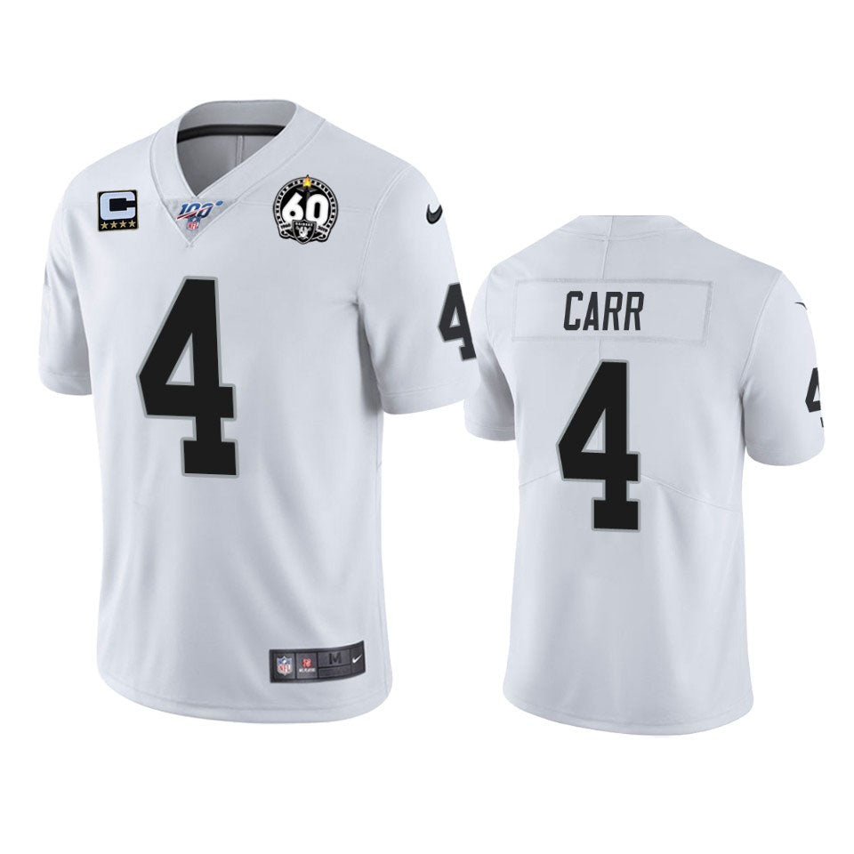 Derek Carr Las Vegas Raiders white jersey