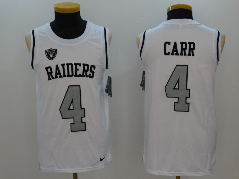Derek Carr Las Vegas Raiders white jersey