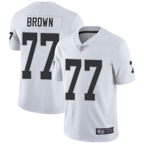 Trent Brown Las Vegas Raiders white jersey