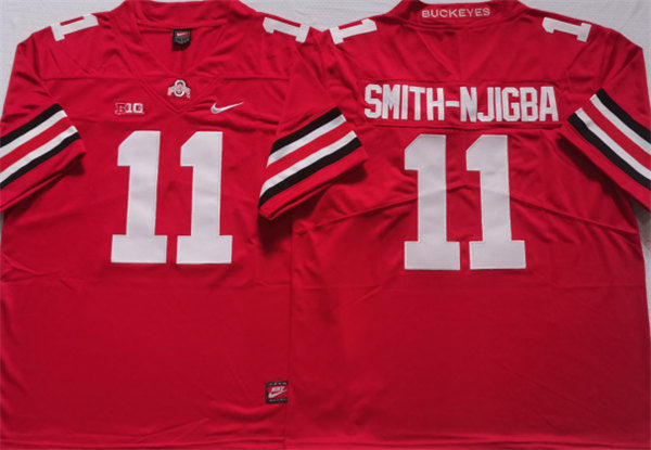SMITH-NJIGBA Ohio State Buckeyes red jersey