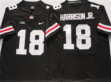 Harrison jr Ohio State Buckeyes black-white jersey