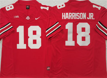 Marvin Harrison JR Ohio State Buckeyes red FUSE jersey