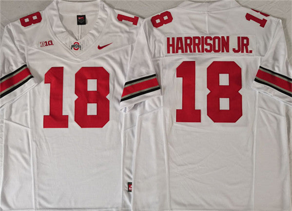 Marvin Harrison JR Ohio State Buckeyes white FUSE jersey