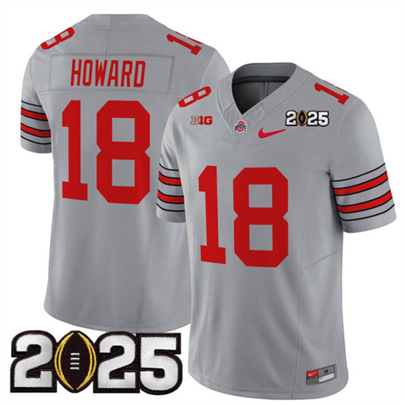 Will Howard Ohio State Buckeyes gray FUSE jersey