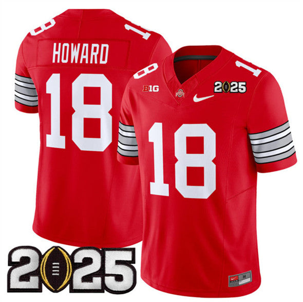 Will Howard Ohio State Buckeyes red FUSE jersey