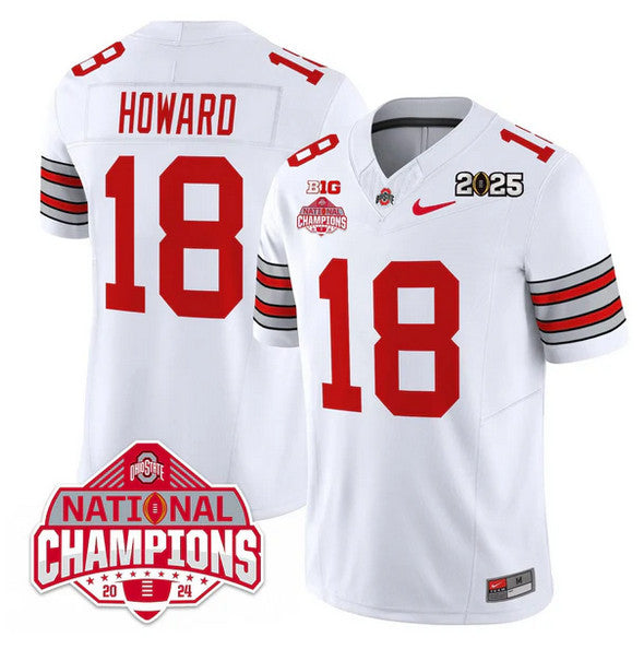 Will Howard Ohio State Buckeyes white FUSE jersey