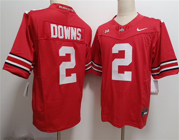 Caleb Downs Ohio State Buckeyes red FUSE jersey