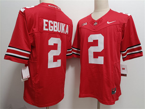 Emeka Egbuka Ohio State Buckeyes red FUSE jersey