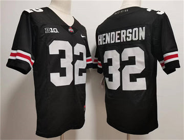 TreVeyon Henderson Ohio State Buckeyes black FUSE jersey