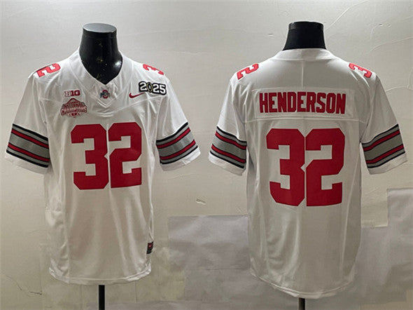 TreVeyon Henderson Ohio State Buckeyes white FUSE jersey