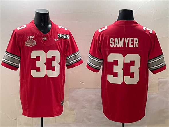 Jack Sawyer Ohio State Buckeyes red FUSE jersey