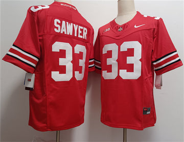 Jack Sawyer Ohio State Buckeyes red FUSE jersey