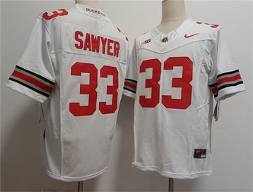 Jack Sawyer Ohio State Buckeyes white FUSE jersey