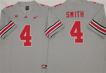 Jeremiah Smith Ohio State Buckeyes gray FUSE jersey