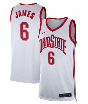 LeBron James Ohio State Buckeyes white jersey