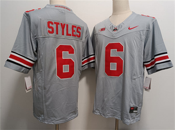 Sonny Styles Ohio State Buckeyes gray FUSE jersey