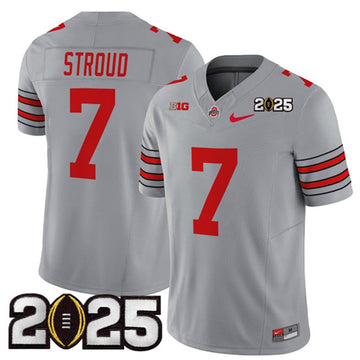CJ Stroud Ohio State Buckeyes gray FUSE jersey