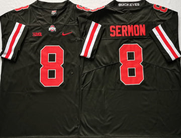 Trey Sermon Ohio State Buckeyes black jersey
