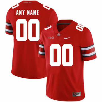 Custom Ohio State Buckeyes red jersey