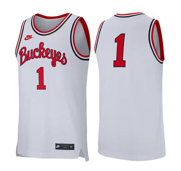 Custom Ohio State Buckeyes white jersey