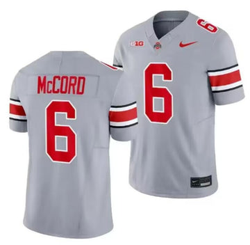 Custom Ohio State Buckeyes gray FUSE jersey