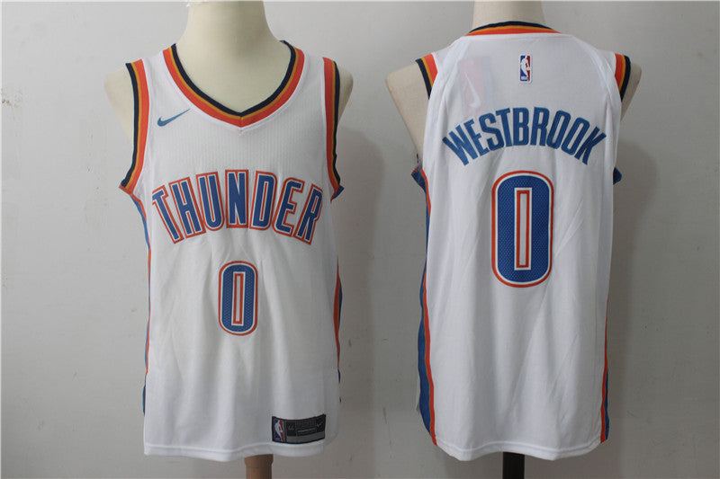 Russell Westbrook Oklahoma City Thunder white jersey