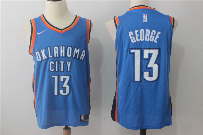 Paul George Oklahoma City Thunder blue jersey