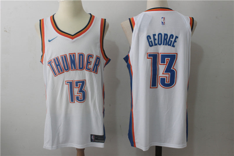 Paul George Oklahoma City Thunder white jersey