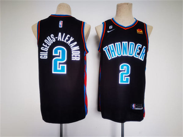 Shai Gilgeous-Alexander Oklahoma City Thunder black jersey