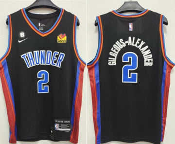 Shai Gilgeous-Alexander Oklahoma City Thunder black jersey
