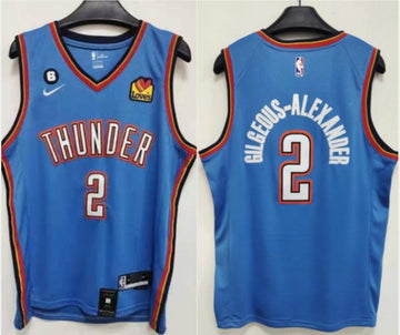Shai Gilgeous-Alexander Oklahoma City Thunder blue jersey
