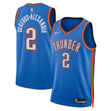 Shai Gilgeous-Alexander Icon Edition Oklahoma City Thunder blue jersey