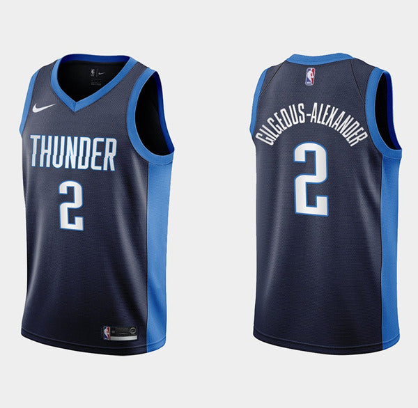 Shai Gilgeous-Alexander Oklahoma City Thunder navy jersey