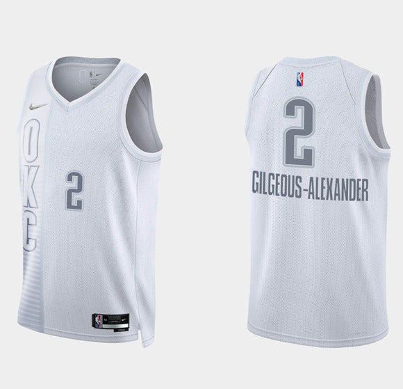 Shai Gilgeous-Alexander Oklahoma City Thunder white jersey