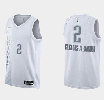 Shai Gilgeous-Alexander Oklahoma City Thunder white jersey