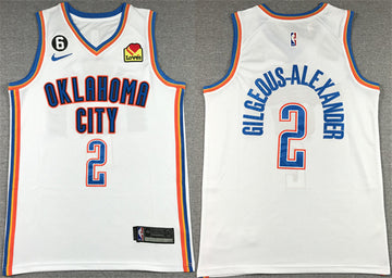 Shai Gilgeous-Alexander Oklahoma City Thunder white jersey