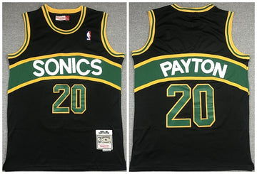 Gary Payton Oklahoma City Thunder black Throwback jersey