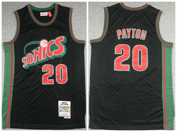 Gary Payton Oklahoma City Thunder black Throwback jersey