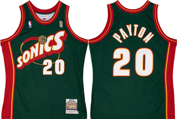 Gary Payton Oklahoma City Thunder green Throwback jersey